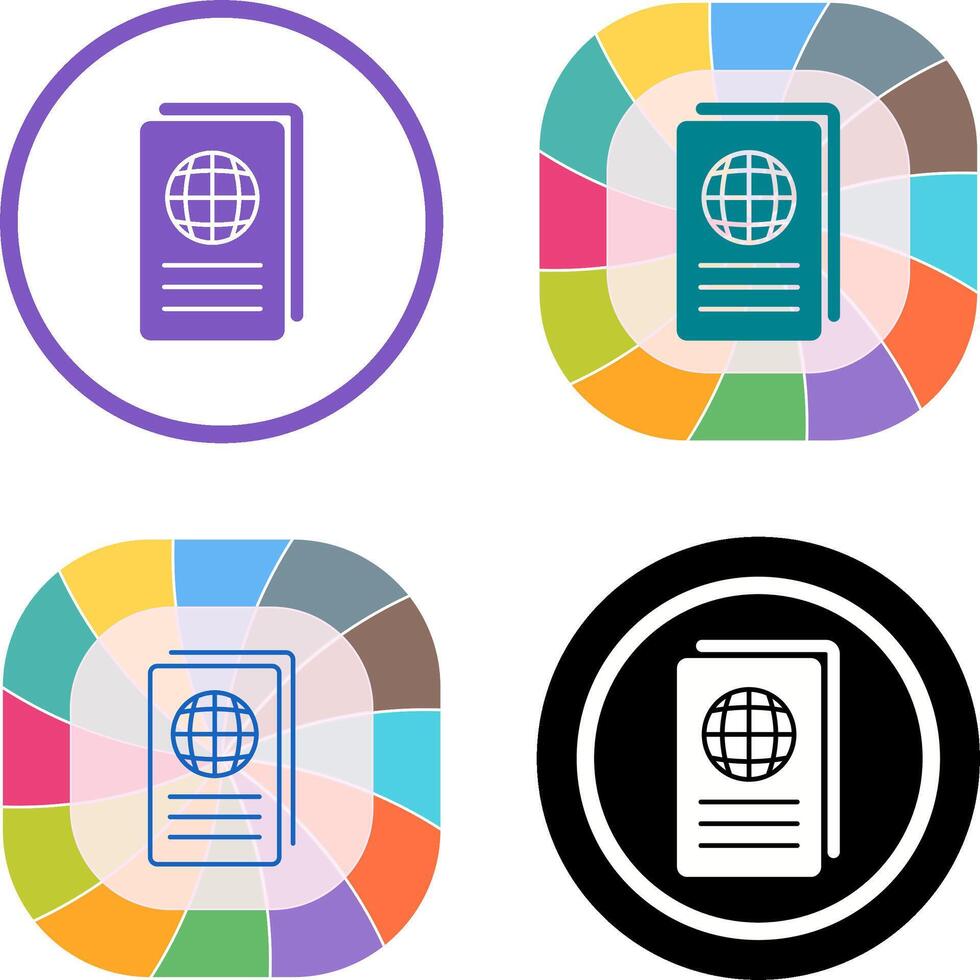 Global Report Icon Design vector