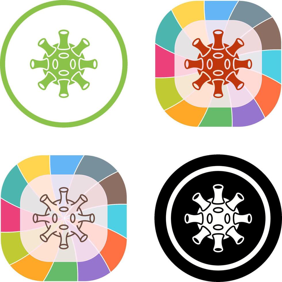 Virus Icon Design vector