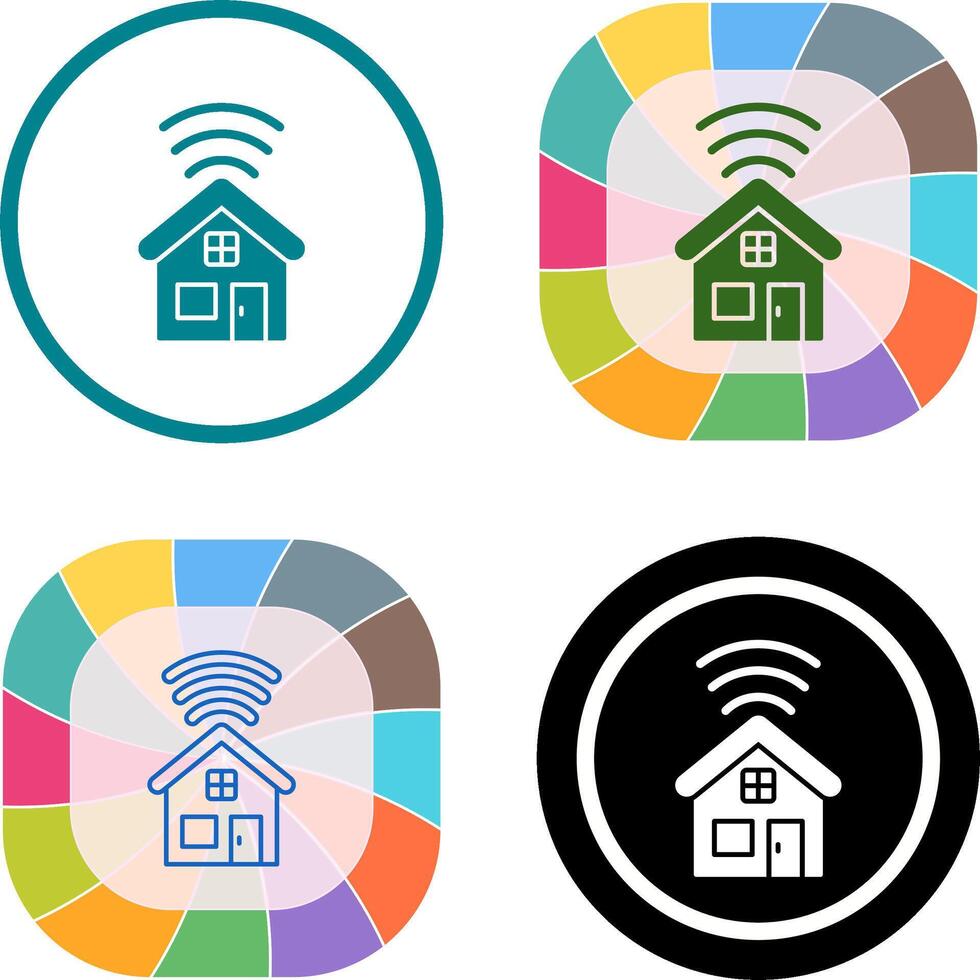 Smart House Icon Design vector
