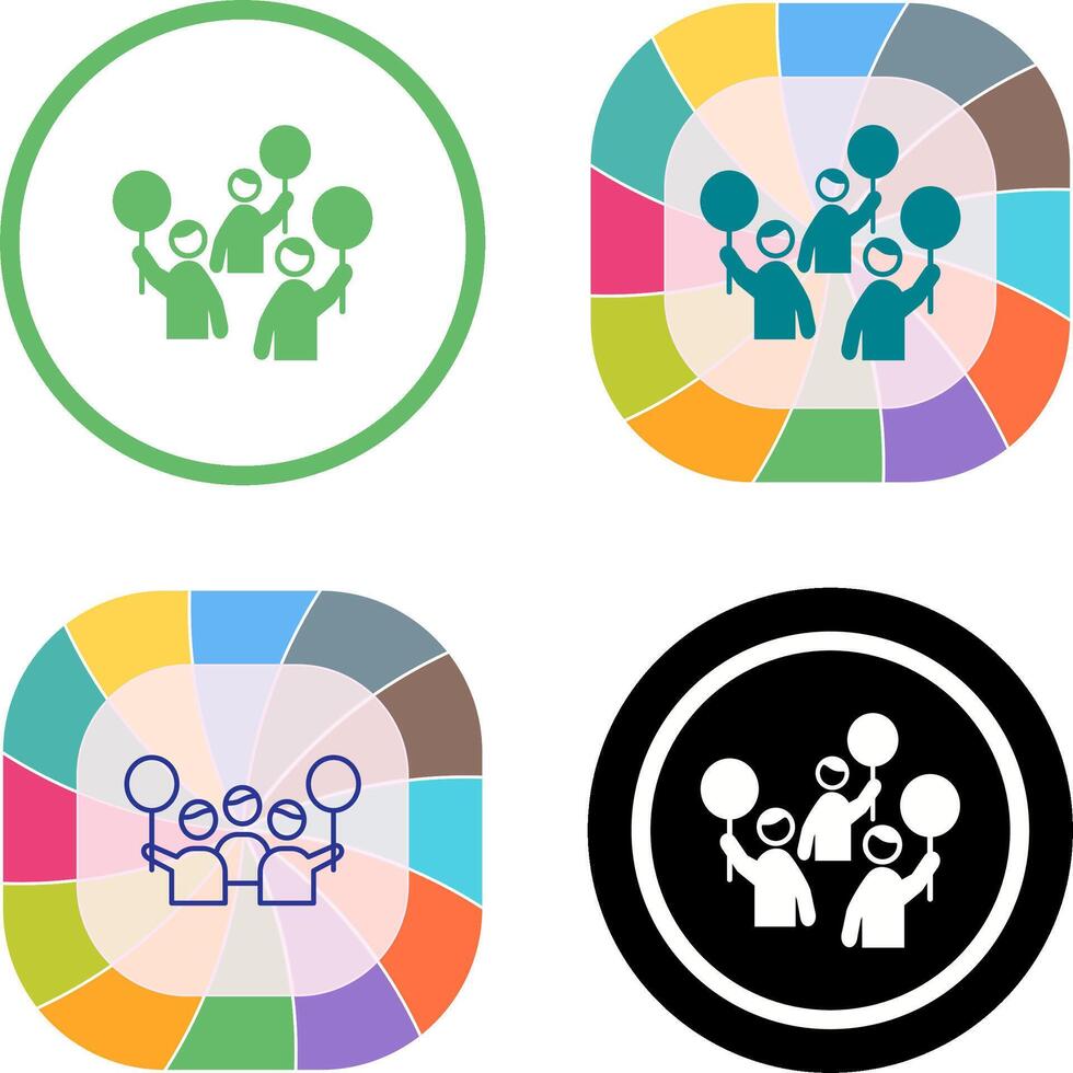 Protest Icon Design vector