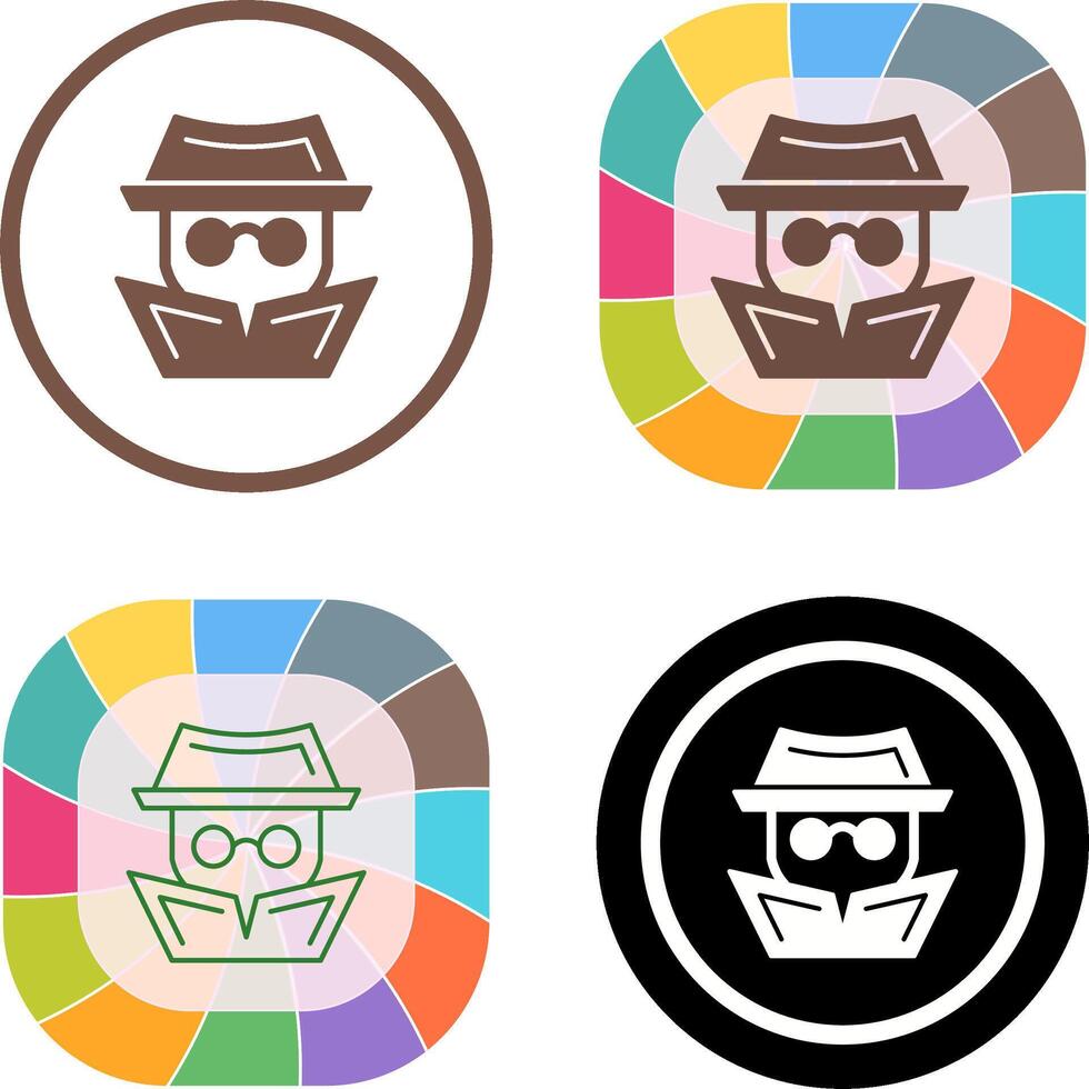 Hacker Icon Design vector