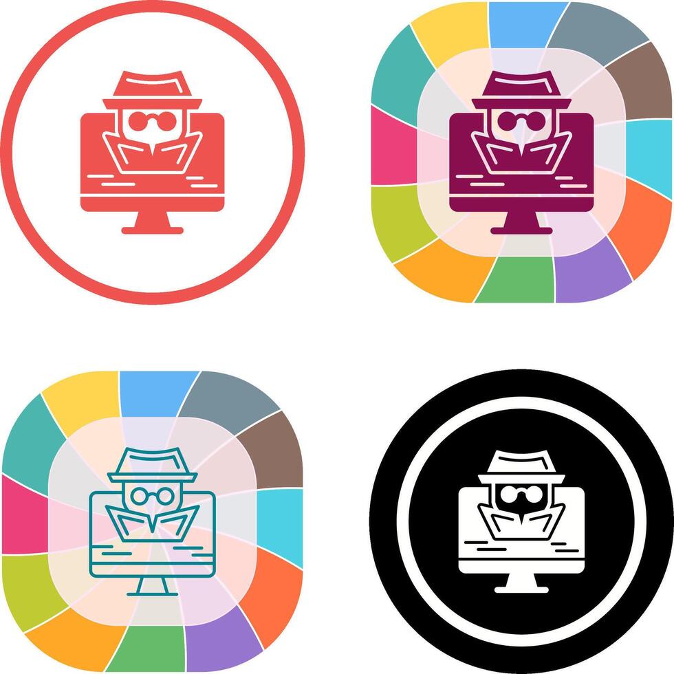 Spyware Icon Design vector