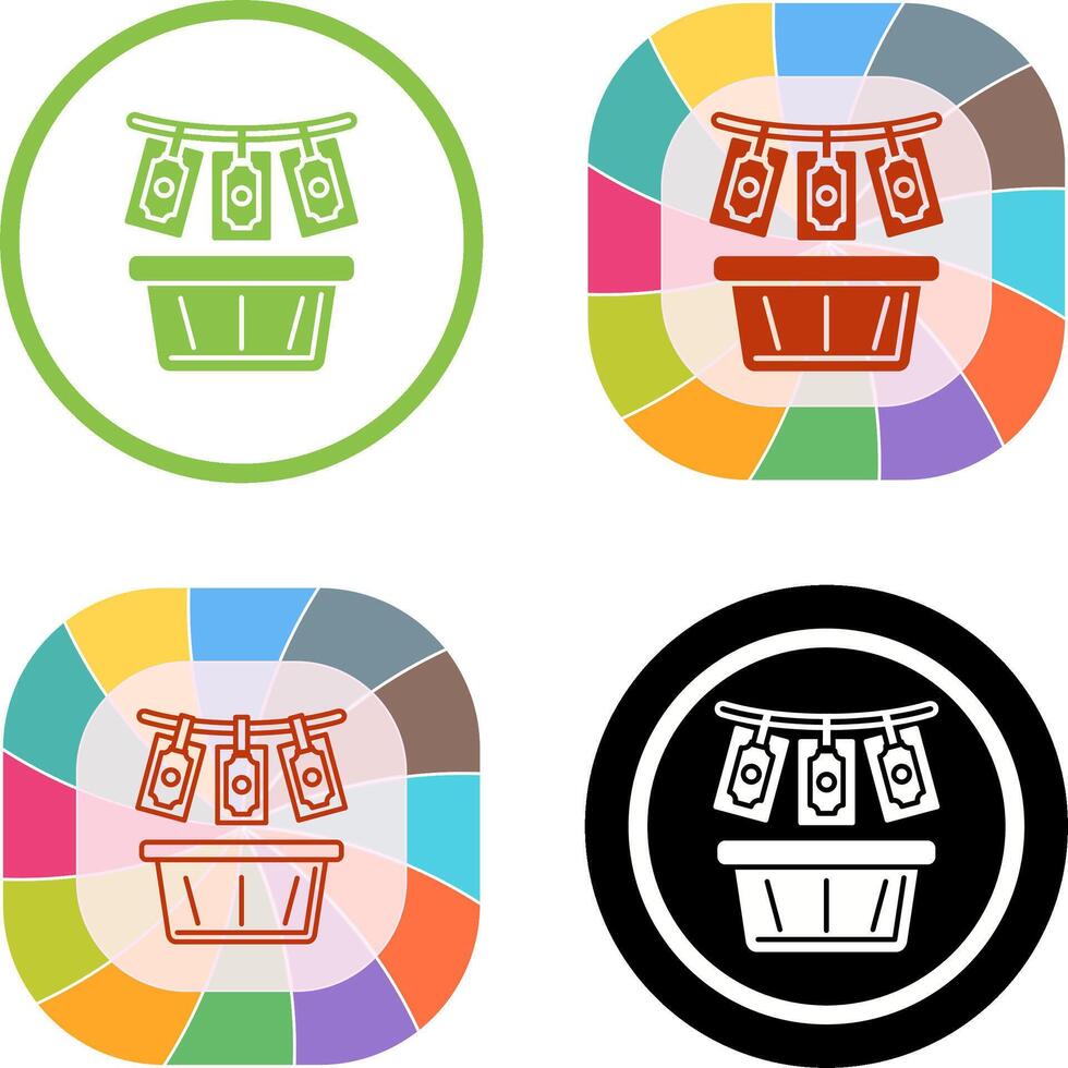 Money Loundering Icon Design vector