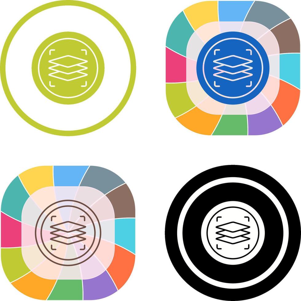 Layers Icon Design vector