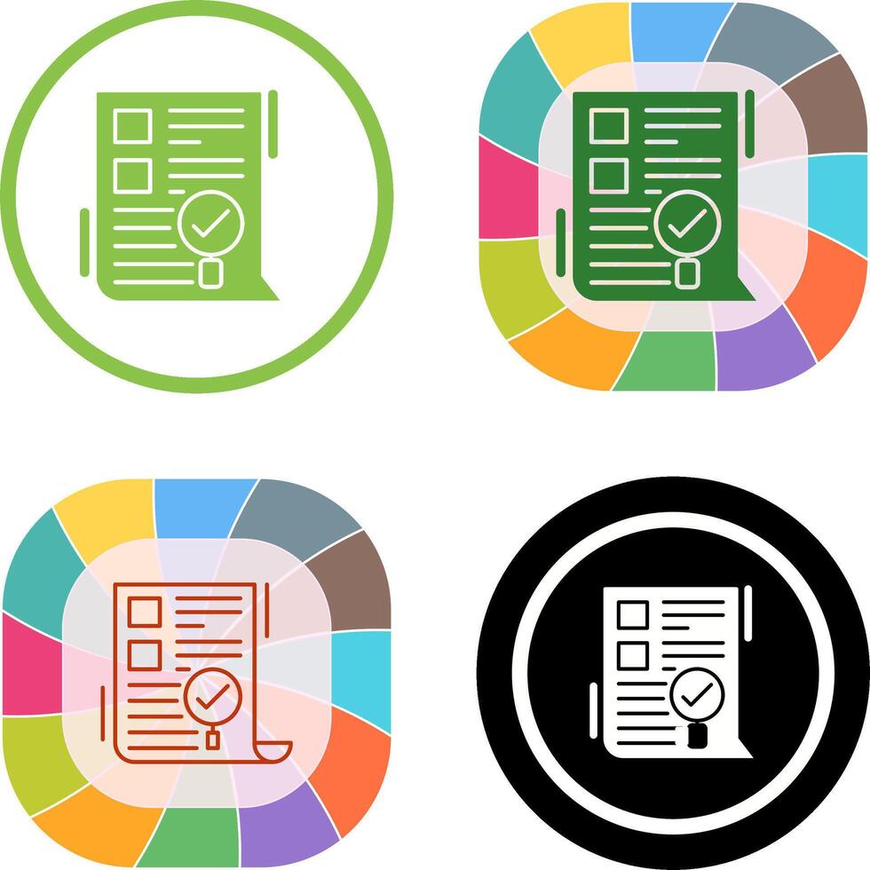 SEO Audit Icon Design vector