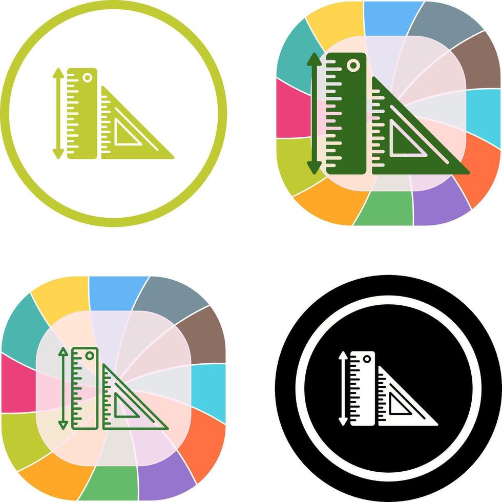 Rulers Icon Design vector