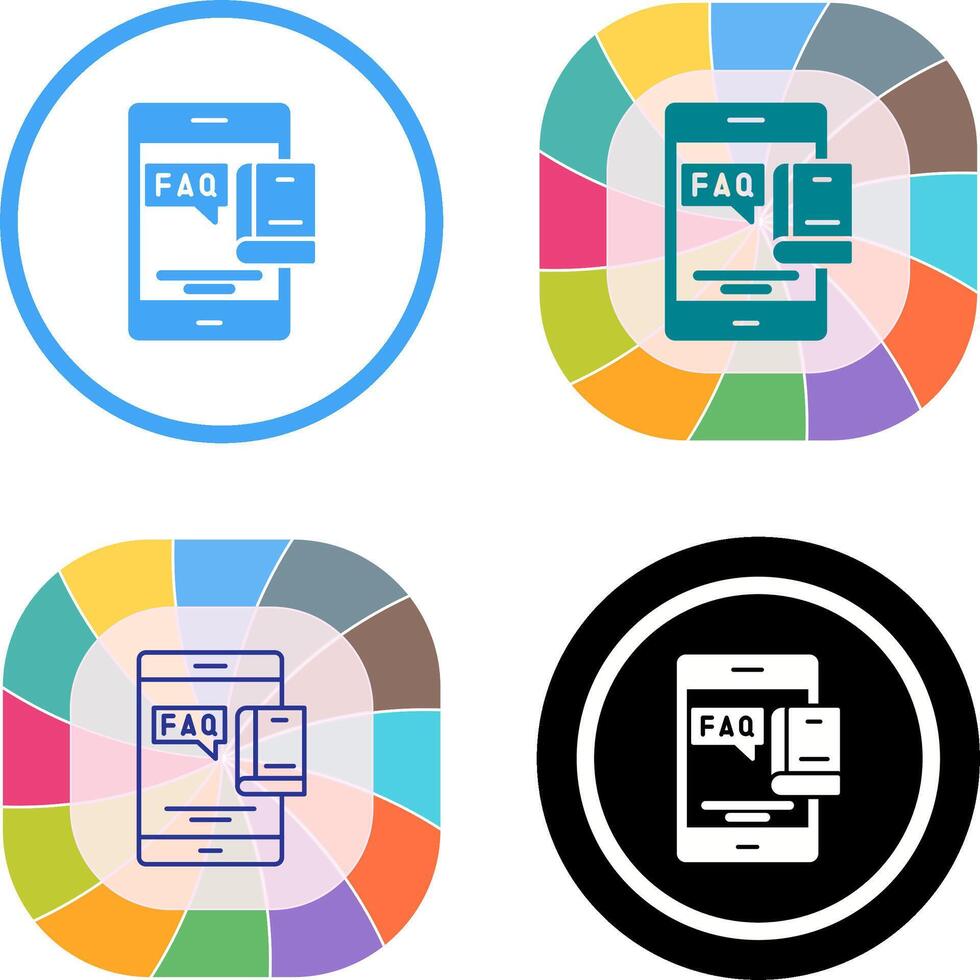 Faq Icon Design vector