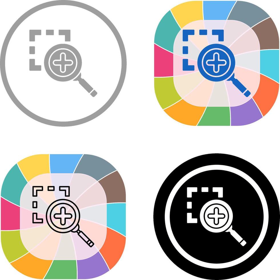 Zoom In Icon Design vector