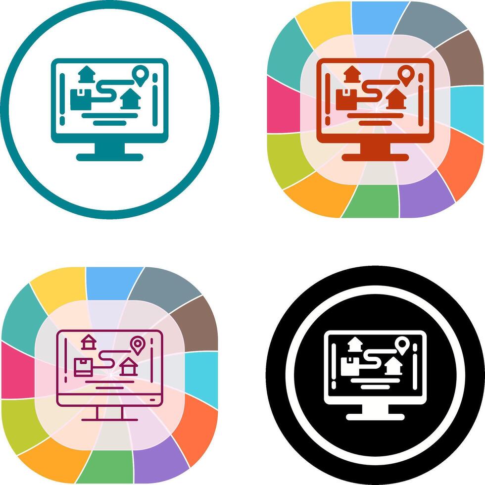 Tracking Icon Design vector