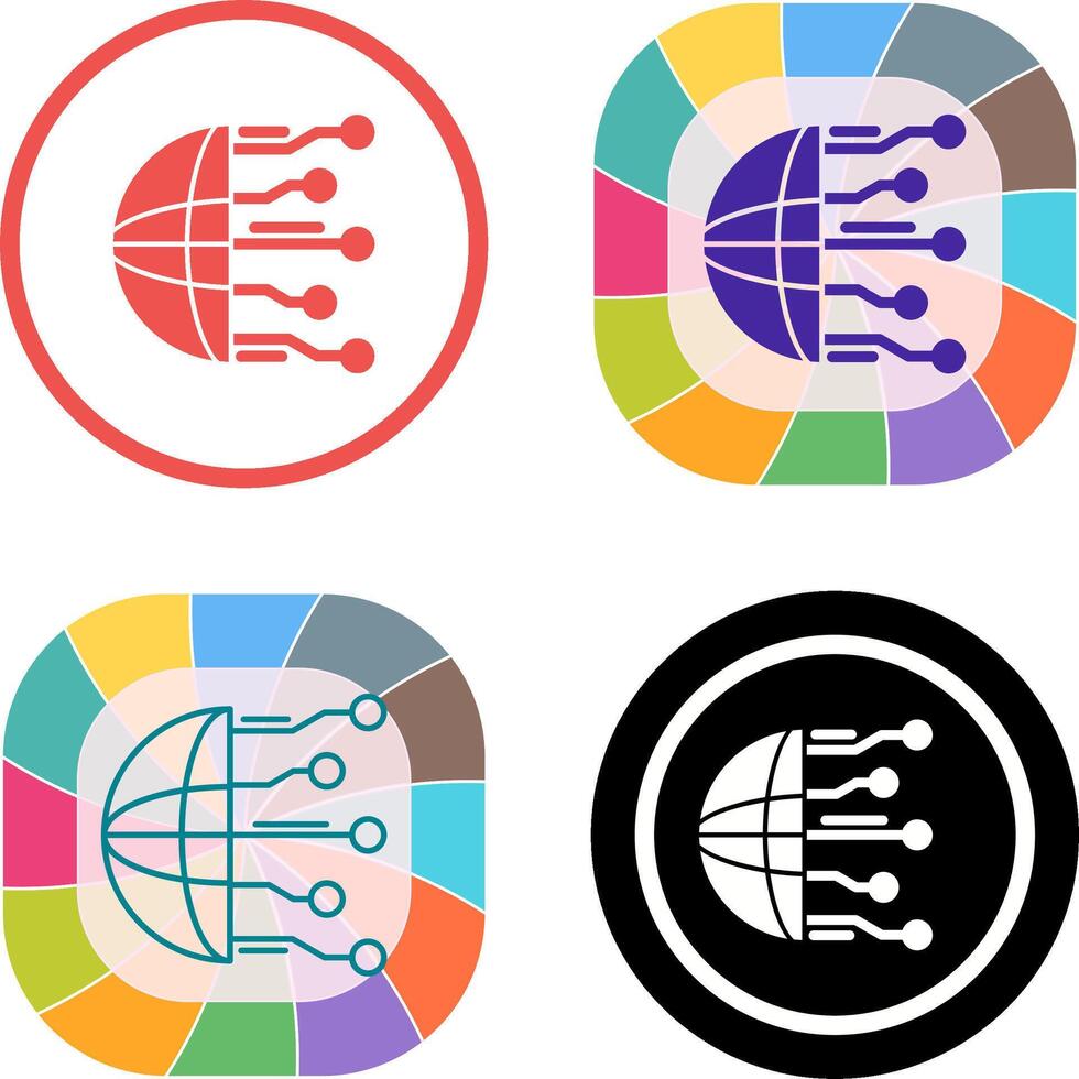 Network Icon Design vector