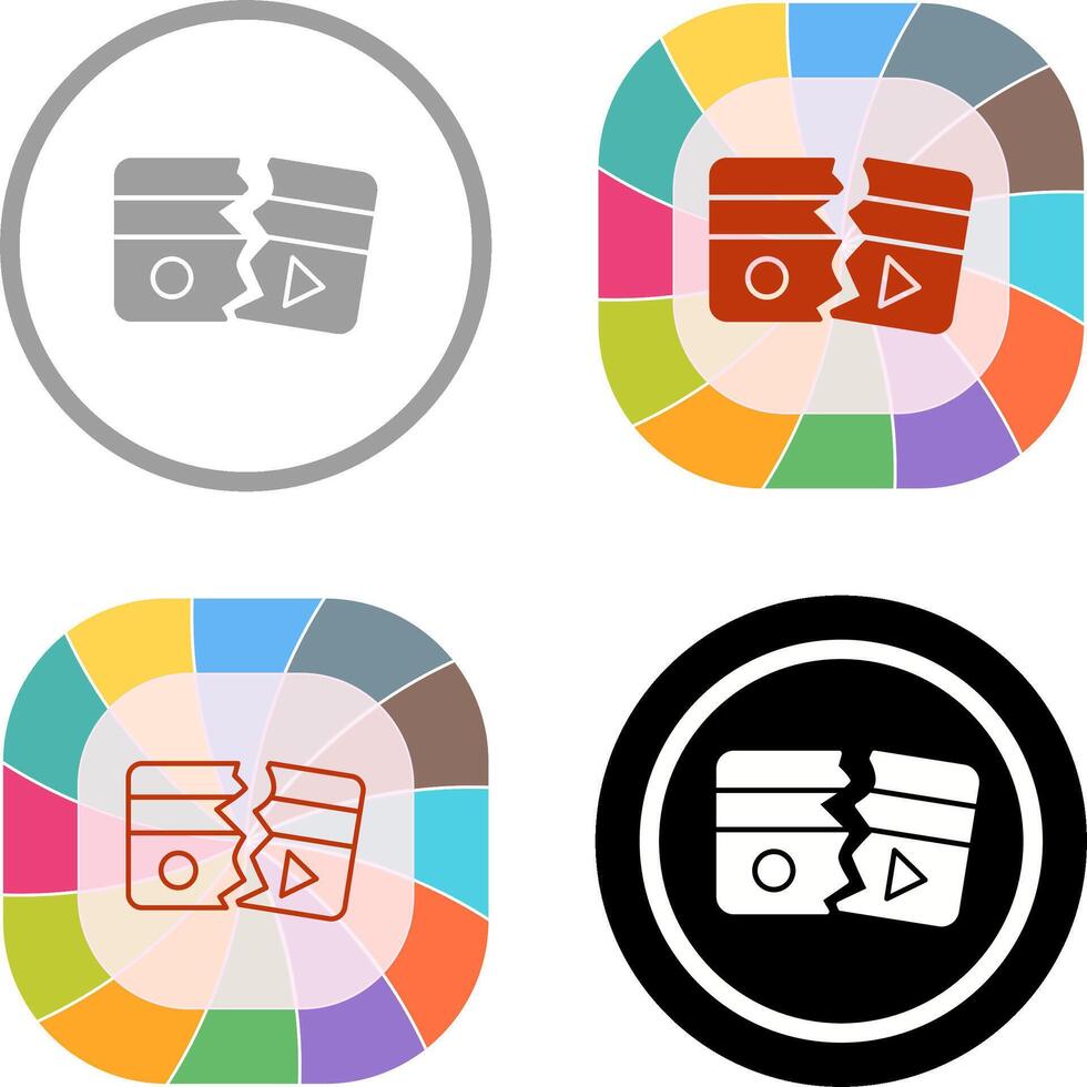 Broken Icon Design vector