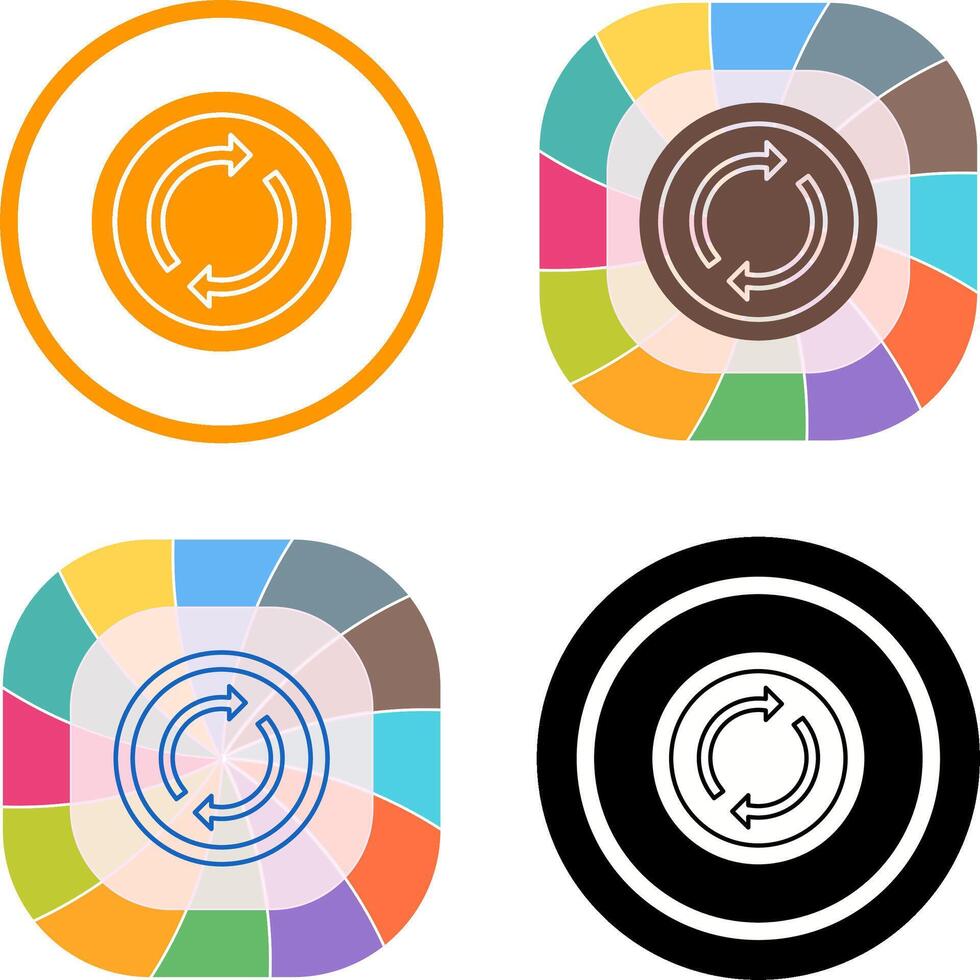 Loop Icon Design vector