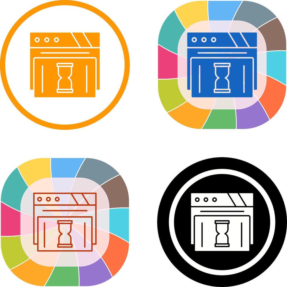 Waiting Icon Design vector