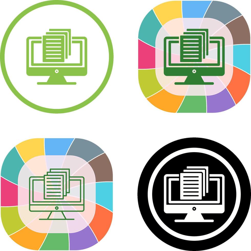 Document Icon Design vector