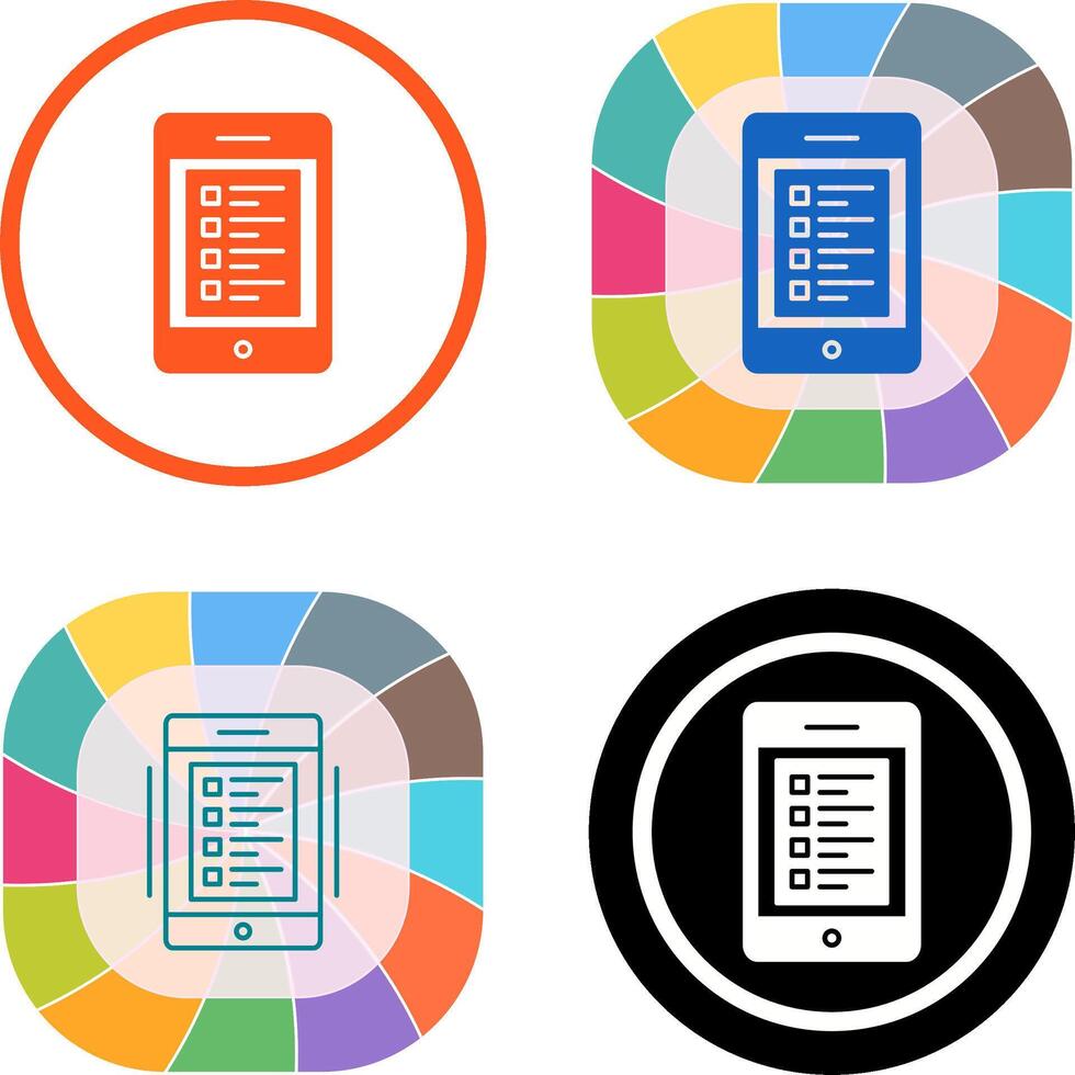 Online Test Icon Design vector