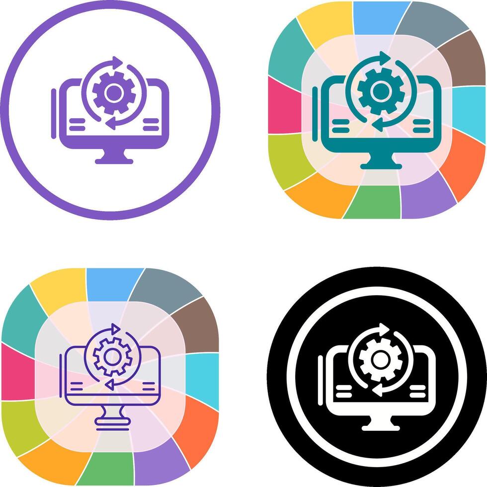 Synchronization Icon Design vector