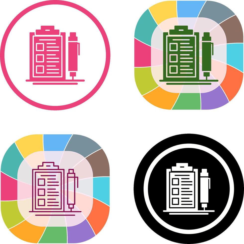 Check List Icon Design vector