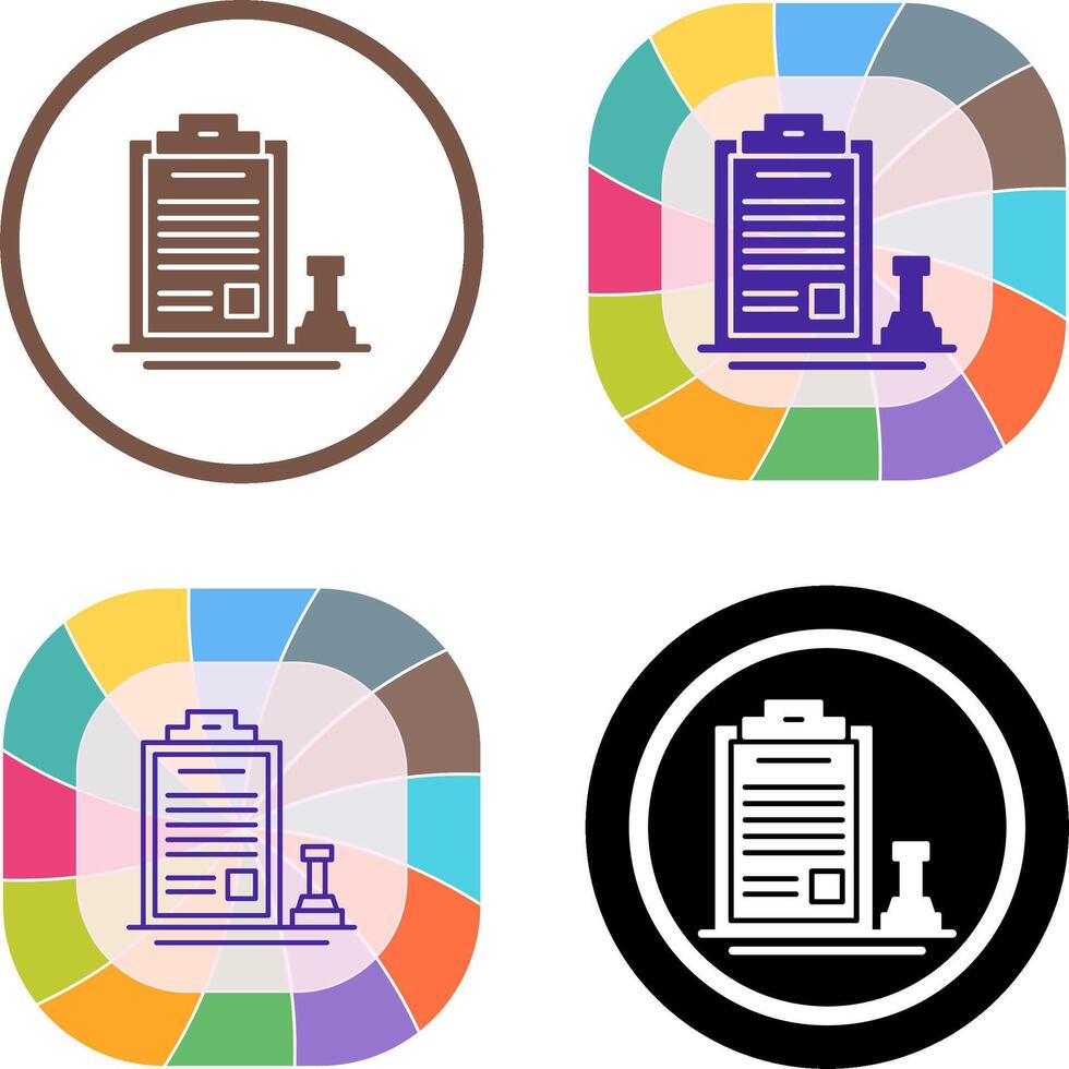 Stamp Icon Design vector