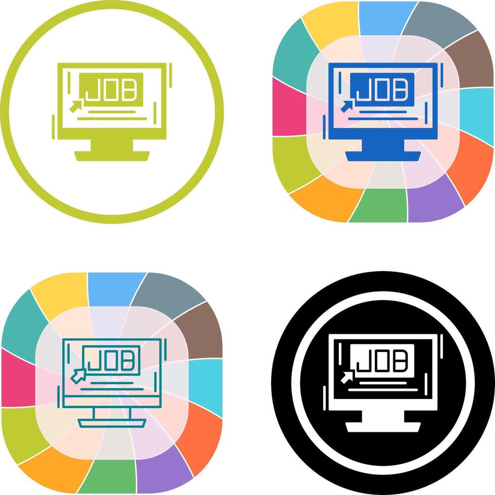 Job Icon Design vector
