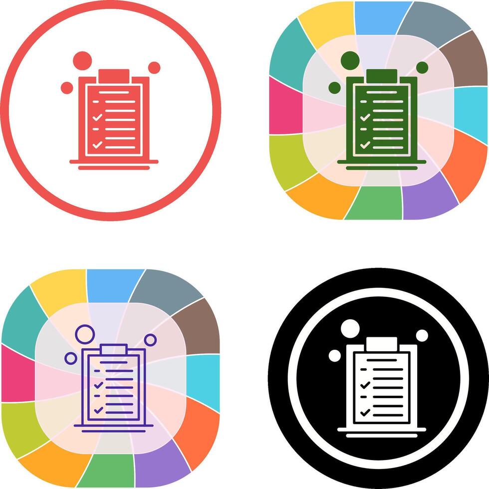 List Icon Design vector