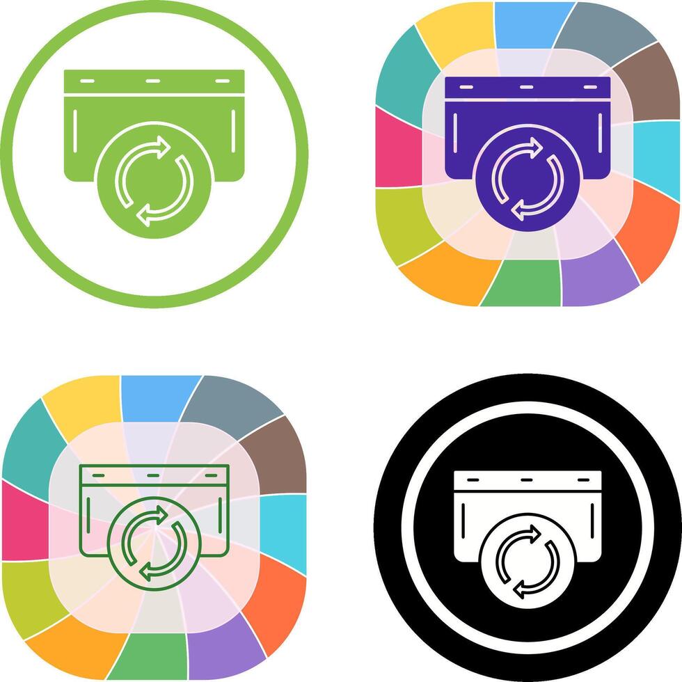 Refresh Icon Design vector
