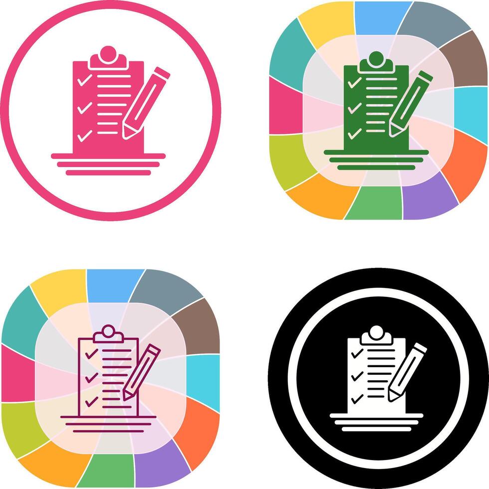 Check List Icon Design vector