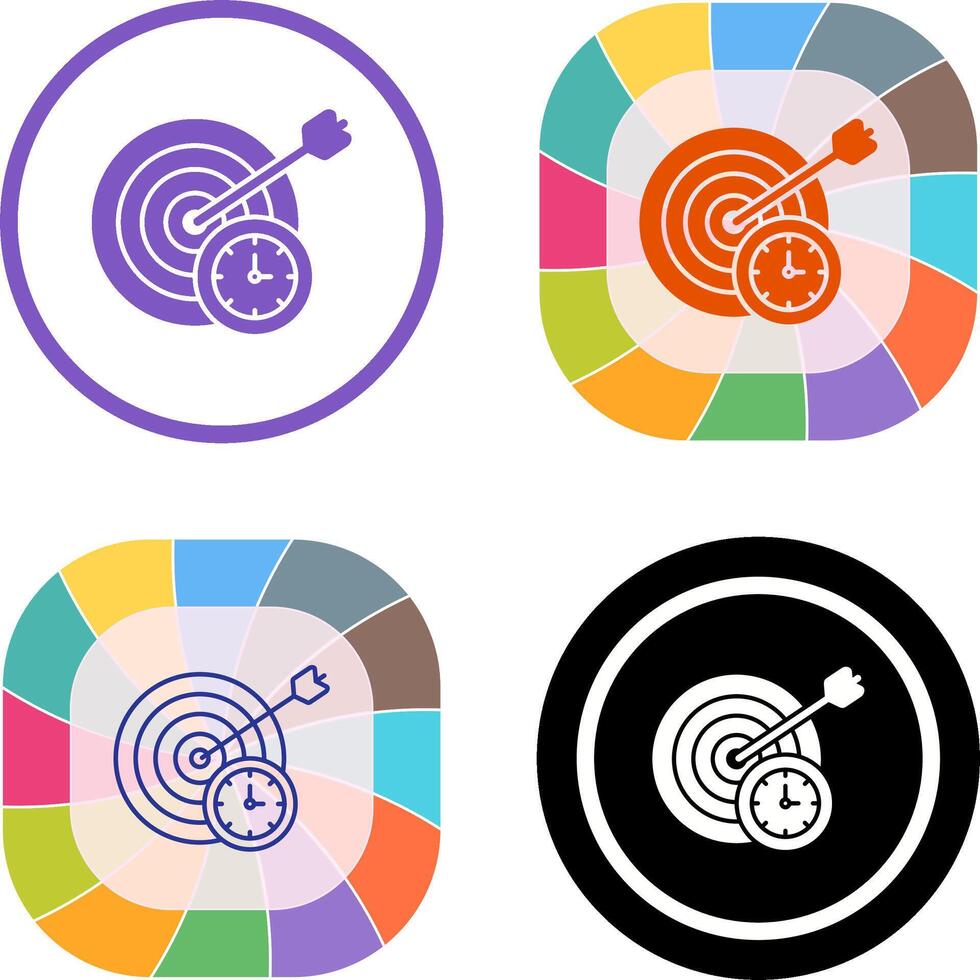 In Time Icon Design vector