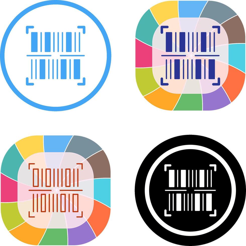 BarCode Icon Design vector