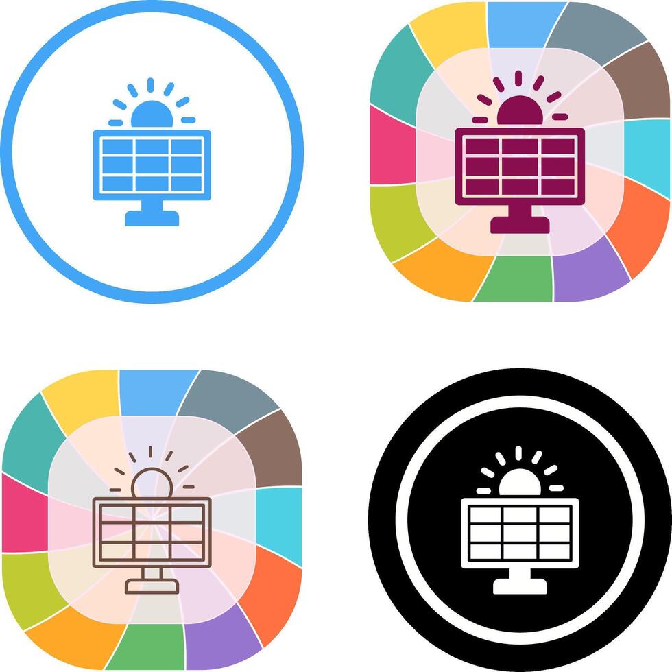 Solar System Icon Design vector