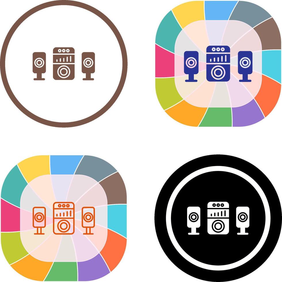 Sound System Icon Design vector