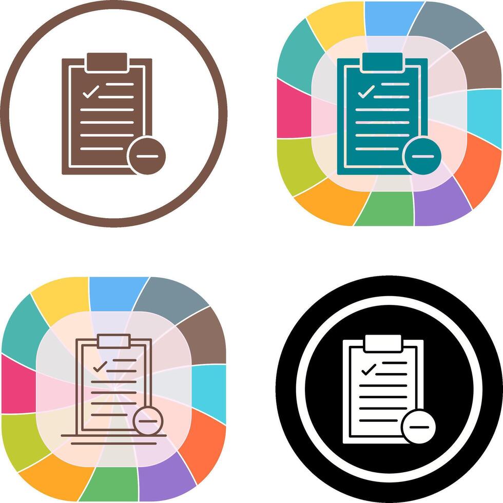 Remove Icon Design vector