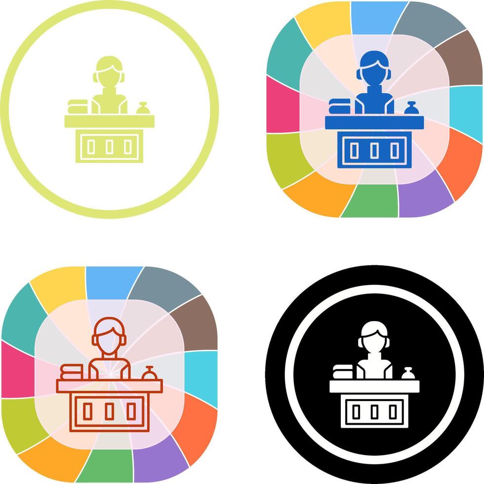 Office Reception Icon Design vector