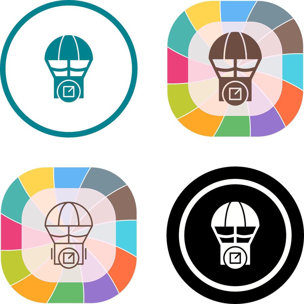 Parachute Icon Design vector