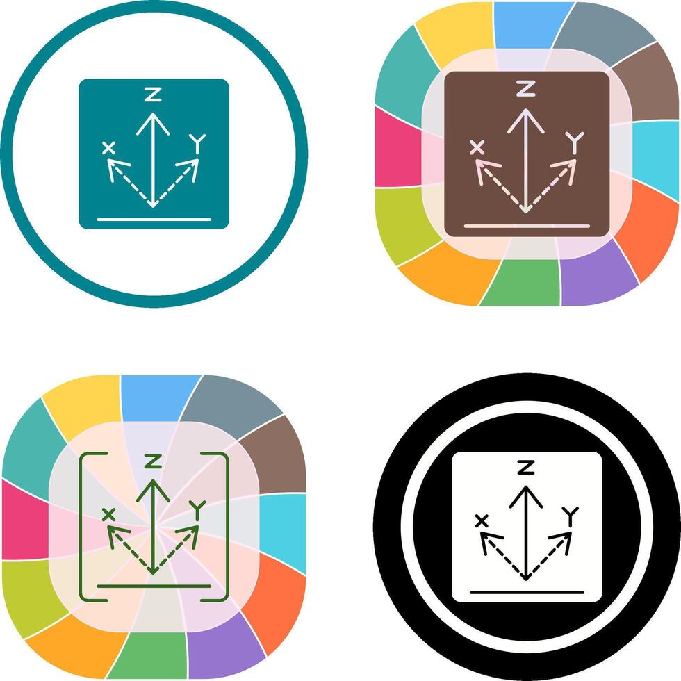 Axis Icon Design vector