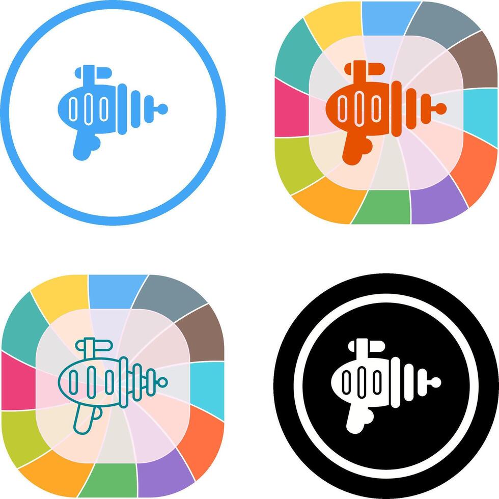 Laser Gun Icon Design vector