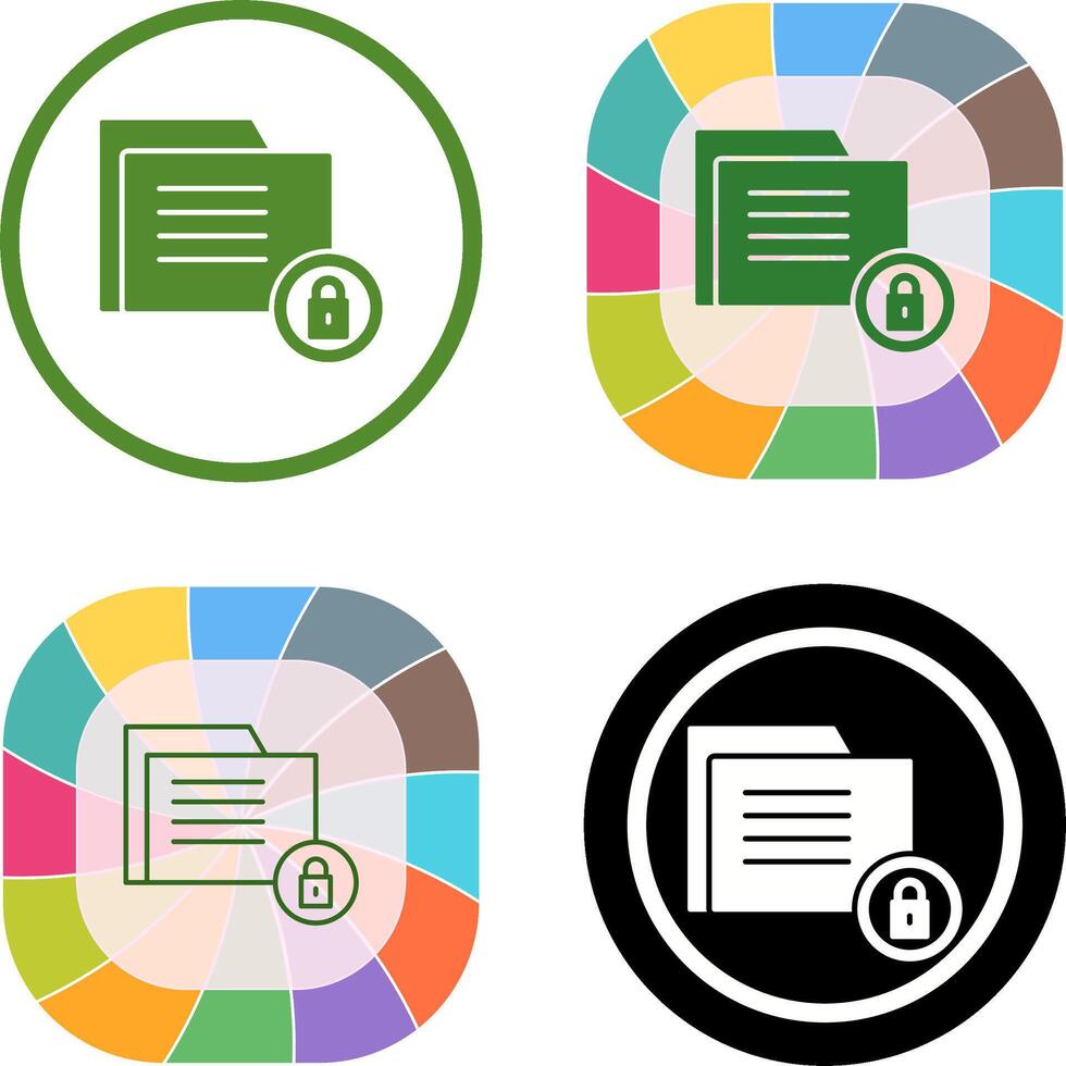 Data Security Icon Design vector
