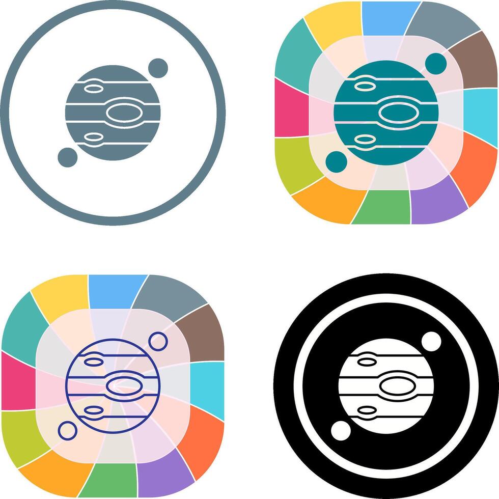 Jupiter Icon Design vector