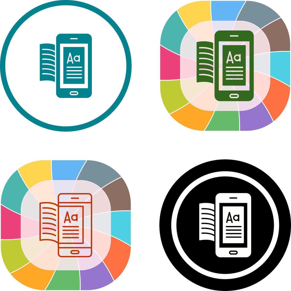 Ebook Icon Design vector