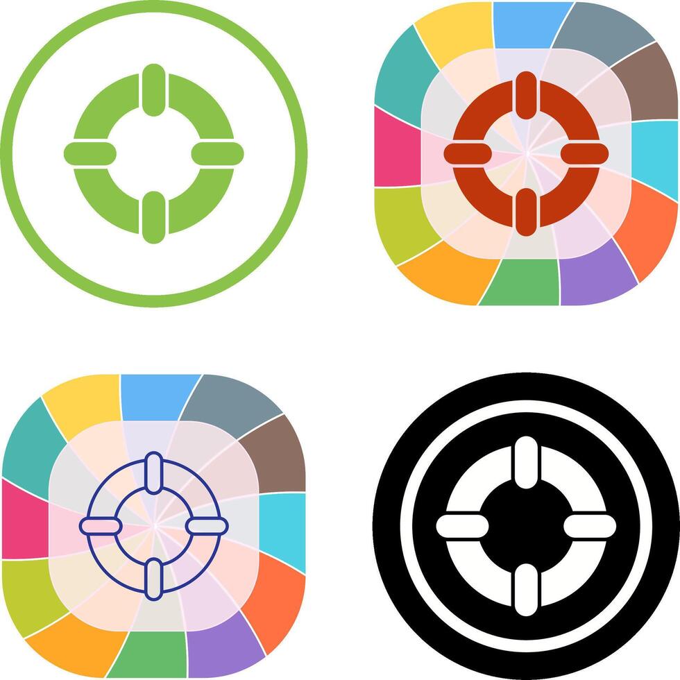 Life Saver Icon Design vector