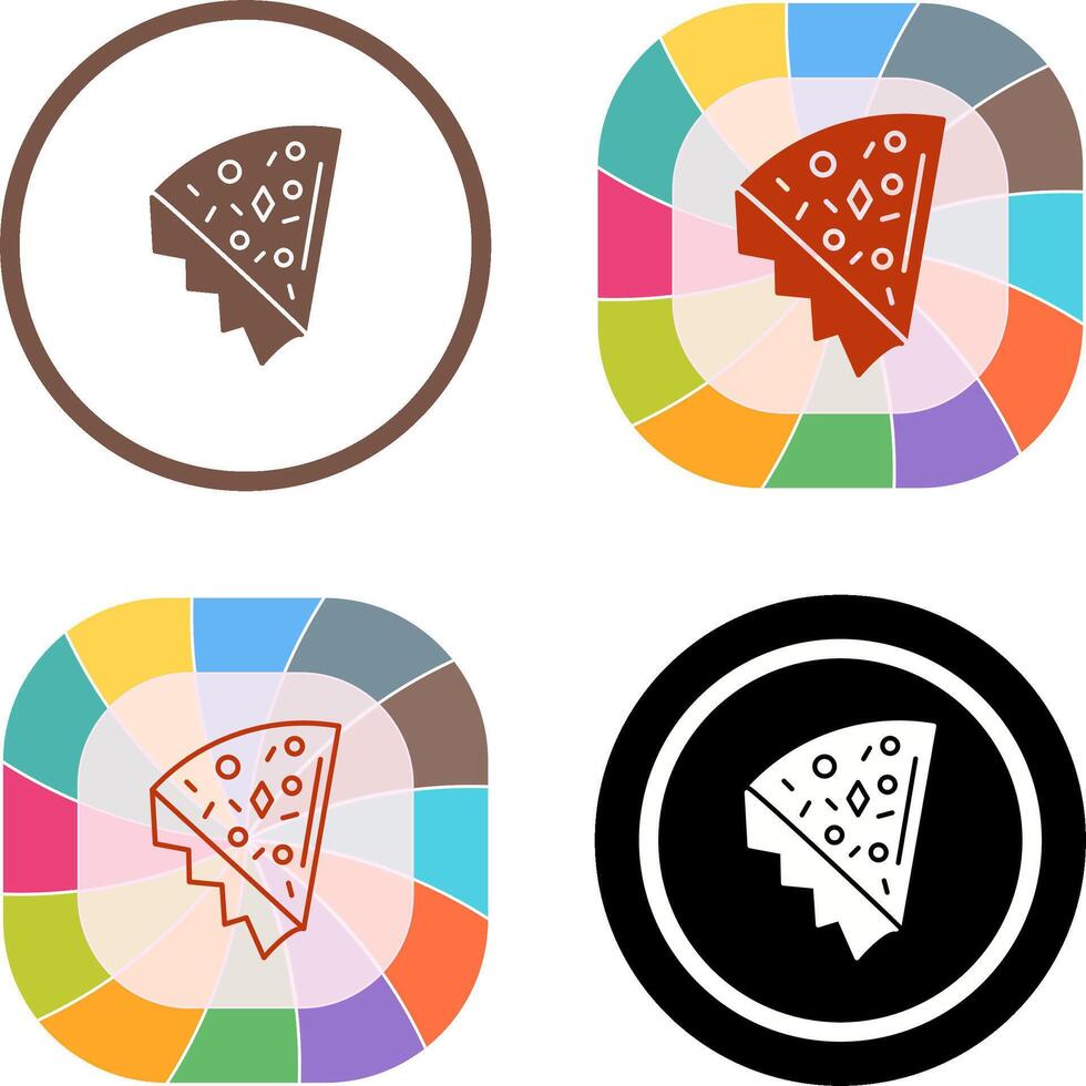 Pizza Slice Icon Design vector