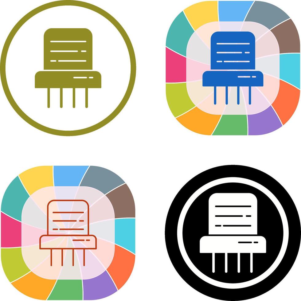 Paper Shredder Icon Design vector