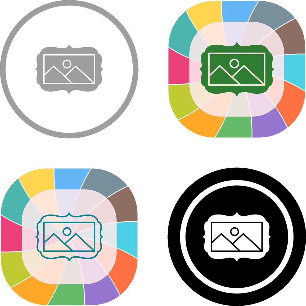 Frame Icon Design vector