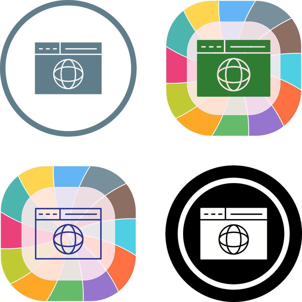 Web Page Icon Design vector