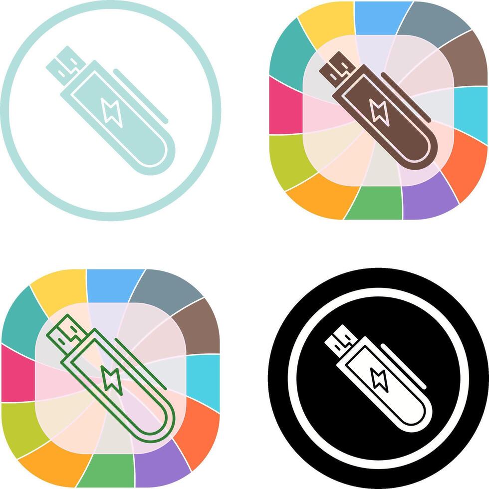 Usb Icon Design vector