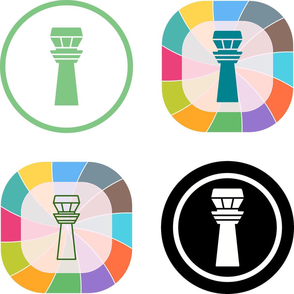 Control Tower Icon Design vector