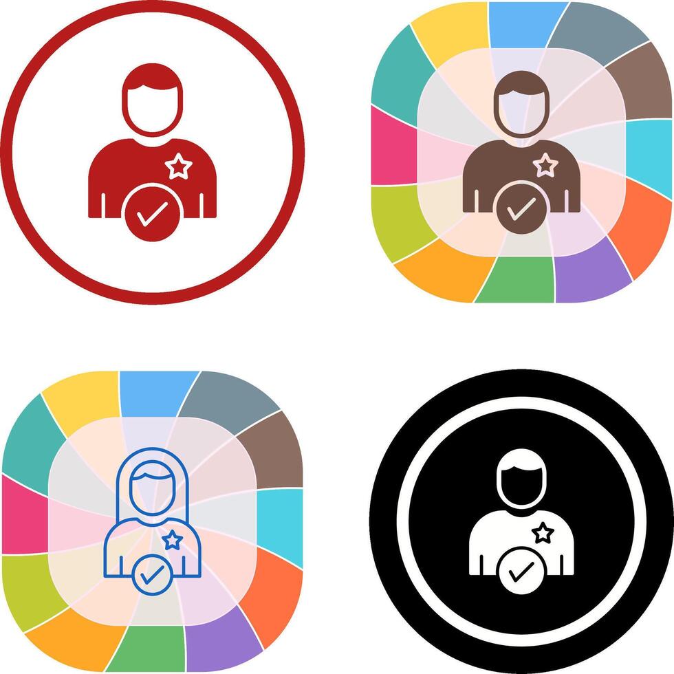 Candidate Icon Design vector