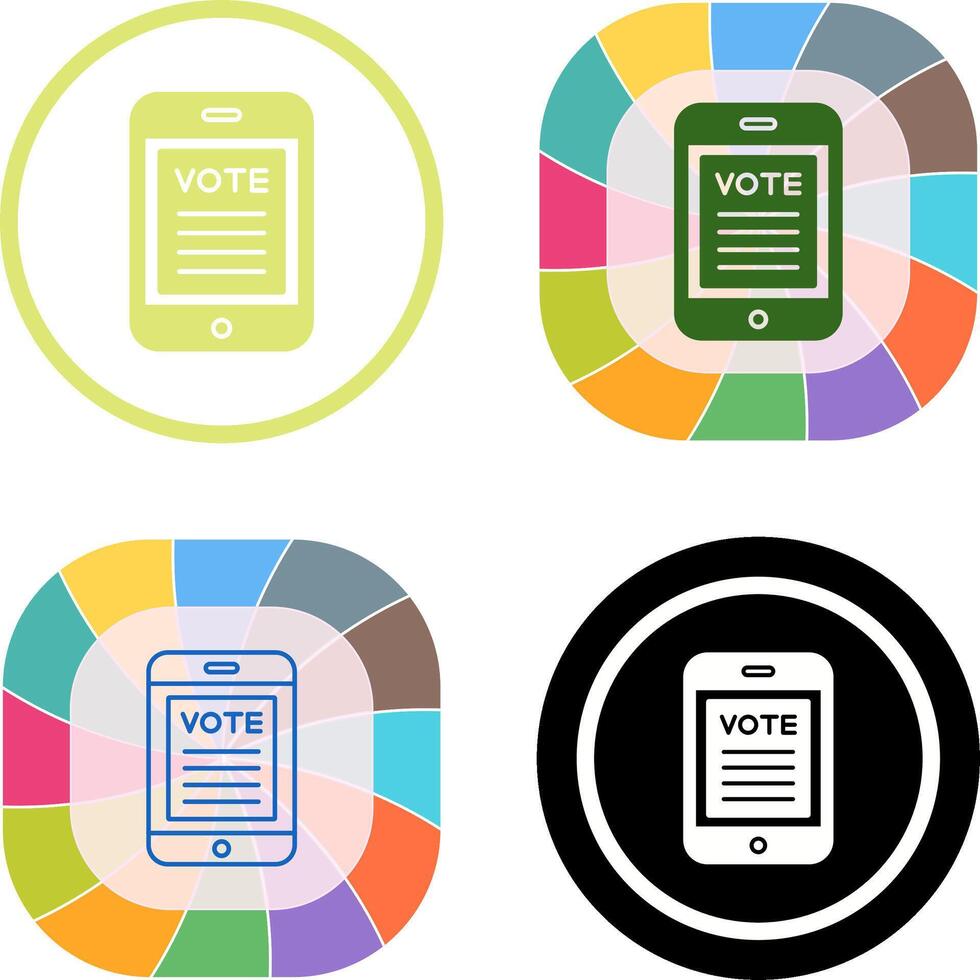 Vote Icon Design vector