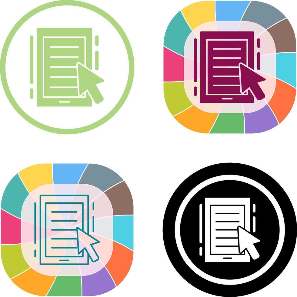 Ebook Icon Design vector