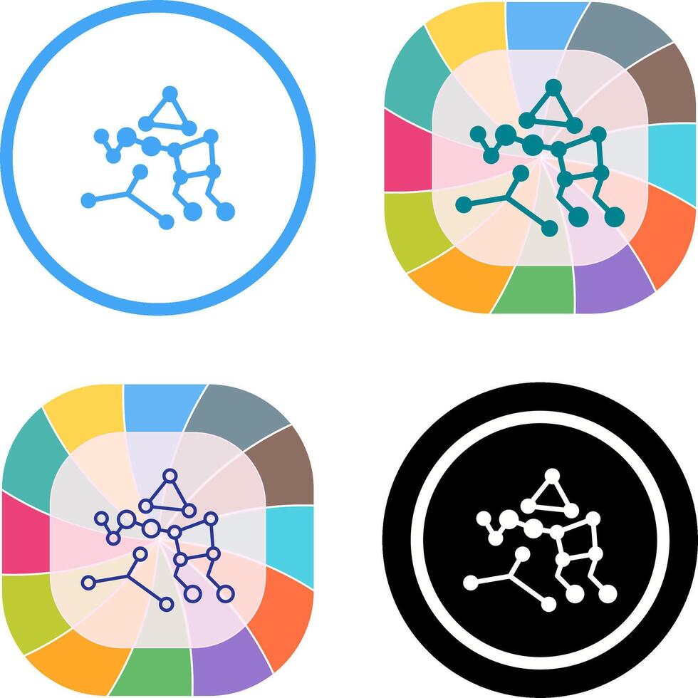 Ursa Major Icon Design vector