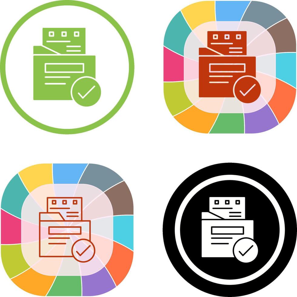 File Protection Icon Design vector